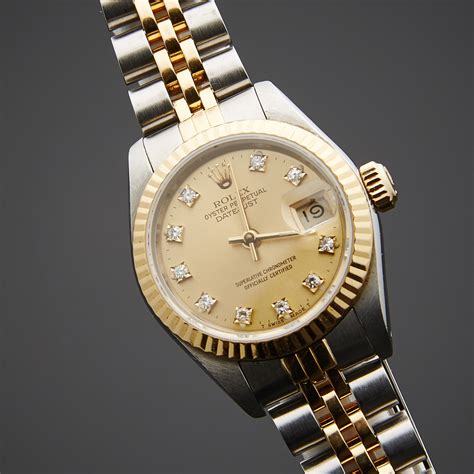 rolex damen second hand|pre owned Rolex ladies datejust.